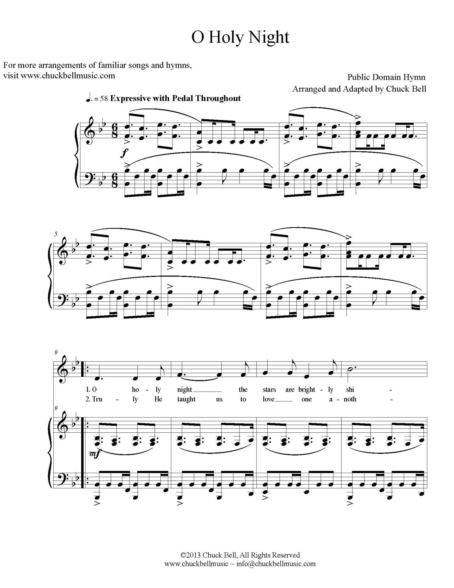 O Holy Night – Chuck Bell Music Store o-holy-night-chuck-bell-music-store