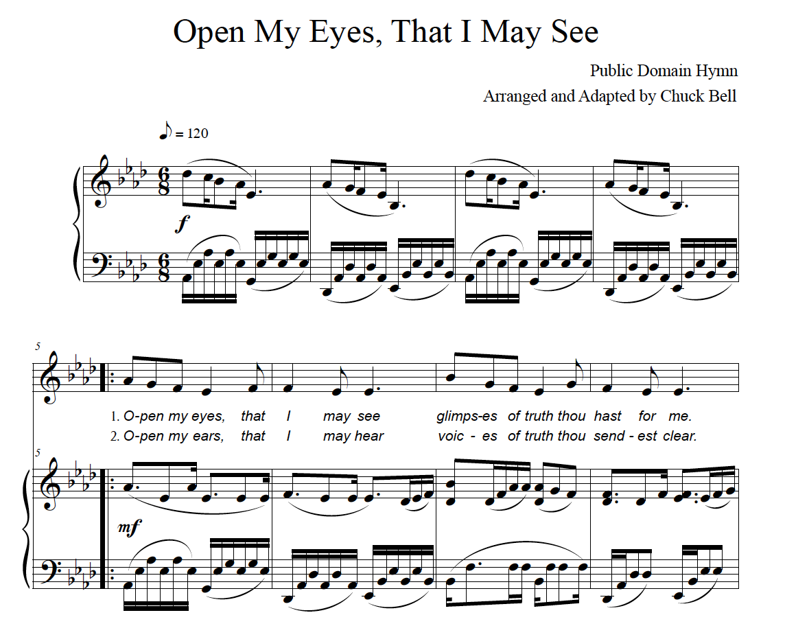 Open My Eyes that I May See