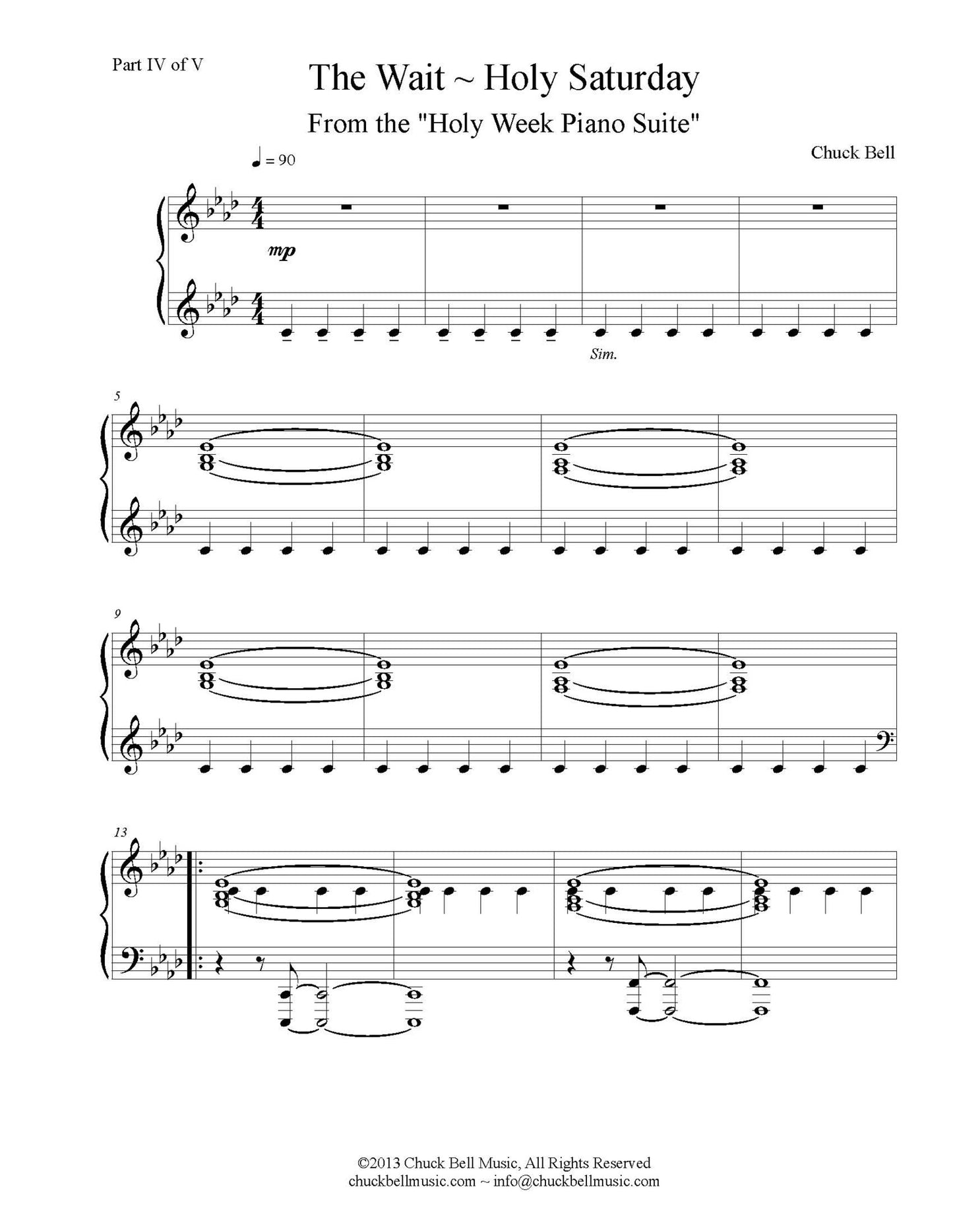 Holy Week Piano Suite - COMPLETE