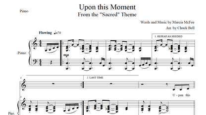 Sacred - "Upon this Moment"  - BONUS ACCOMP TRACKS